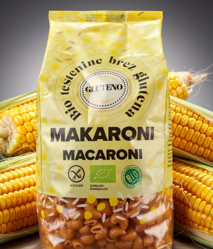 Brezglutenske testenine makaroni koruzni 400g