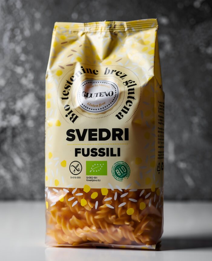 Brezglutenske BIO testenine svedri 300g