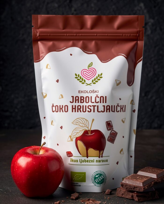 Jabolčni čoko hrustljavčki 50g