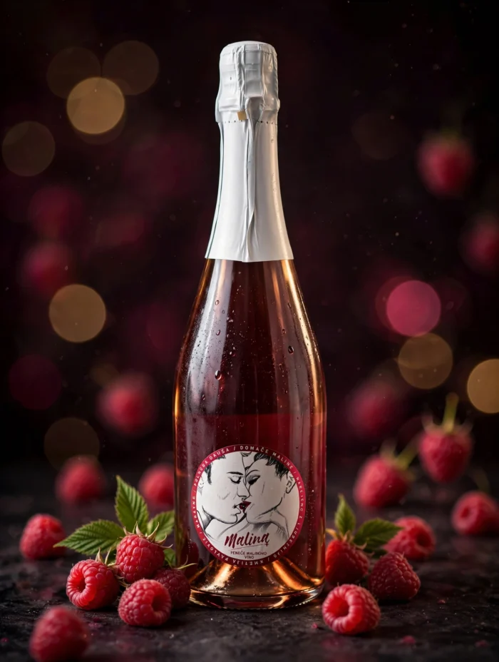 Malinovo peneče vino 750ml