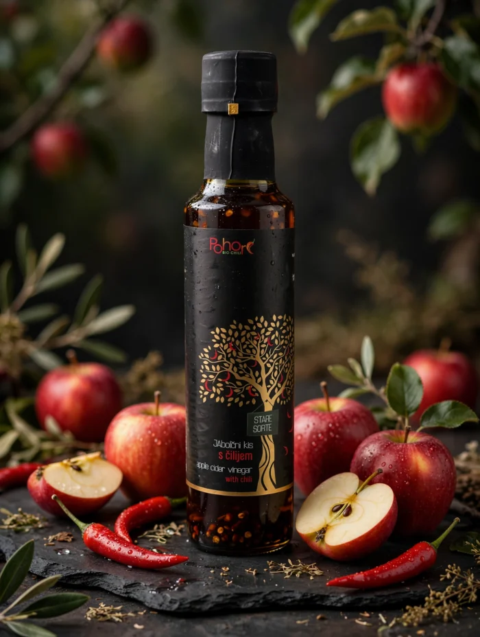 Pohorc chili BIO Jabolčni kis s čilijem 250ml