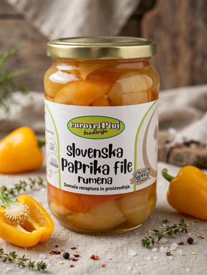 Paprika file rumena 670g