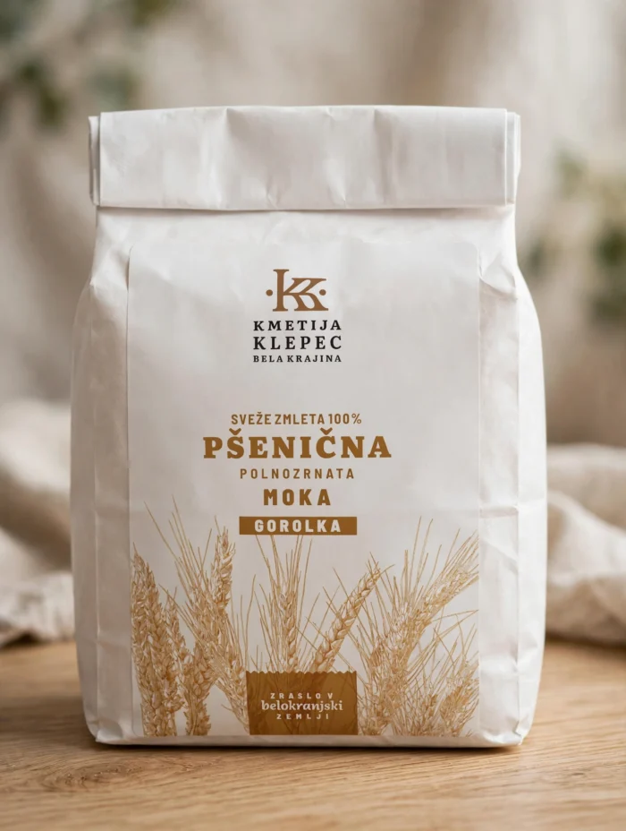 Polnozrnata pšenična moka 1 kg (Gorolka)