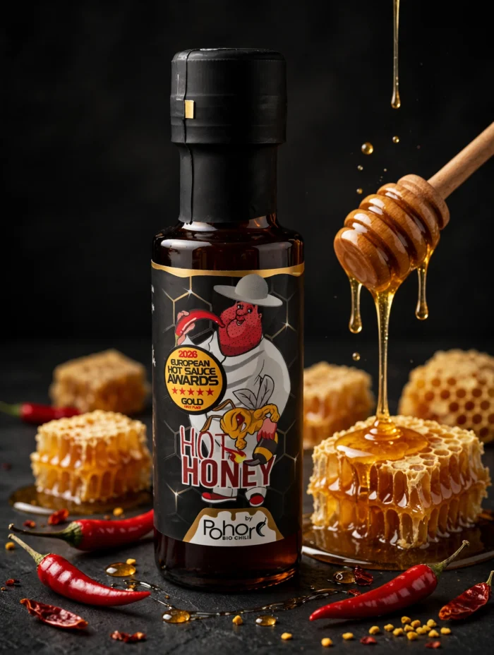 Pohorc chili BIO Hot Honey pekoča omaka100ml