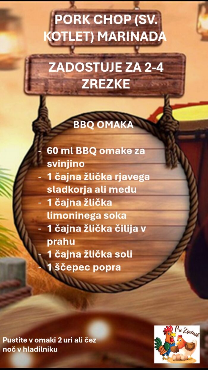 BBQ omaka za svinjske kotlete